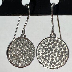 Brand New Never Worn Authentic Swarovski Top Circle Crystal Earrings